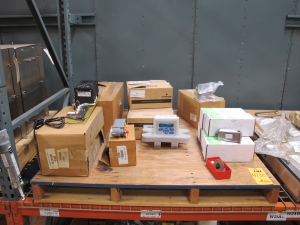 LOT TO INCLUDE ROSEMOUNT ANALYTICAL, NAMCO, NUTHERM: (2) THERMOCOUPLES, 18-1/2" DESIGN LENGTH, 3/16 SHEATH OD, UPPER INSUL BRG KIND, (1) SWITCH, LIMIT TYPE, 2N.O. 2N.C. CONTACT, 125VAC-20AMPS/600VAC-5AMPS ELEC RATING, NEMA 1,4 13 DUST, WATER, OIL-TIGHT ENCLOSURE, (3) SENSORS, 912-1557 OHM AT 40-240 DEGREE F RATING, THERMAL KIND. NICKEL WIRE WINDING, (5) SWITCHES, PUSHBUTTON, MODULE, PANEL MOUNT FOR EMERGENCY DIESEL TRIP BYPASS, (1) SWITCH, LIMIT TYPE, GEAR ACTUATOR, NEMA 1 ENCLOSURE.. LOADING & HANDLING FEE $15-4130